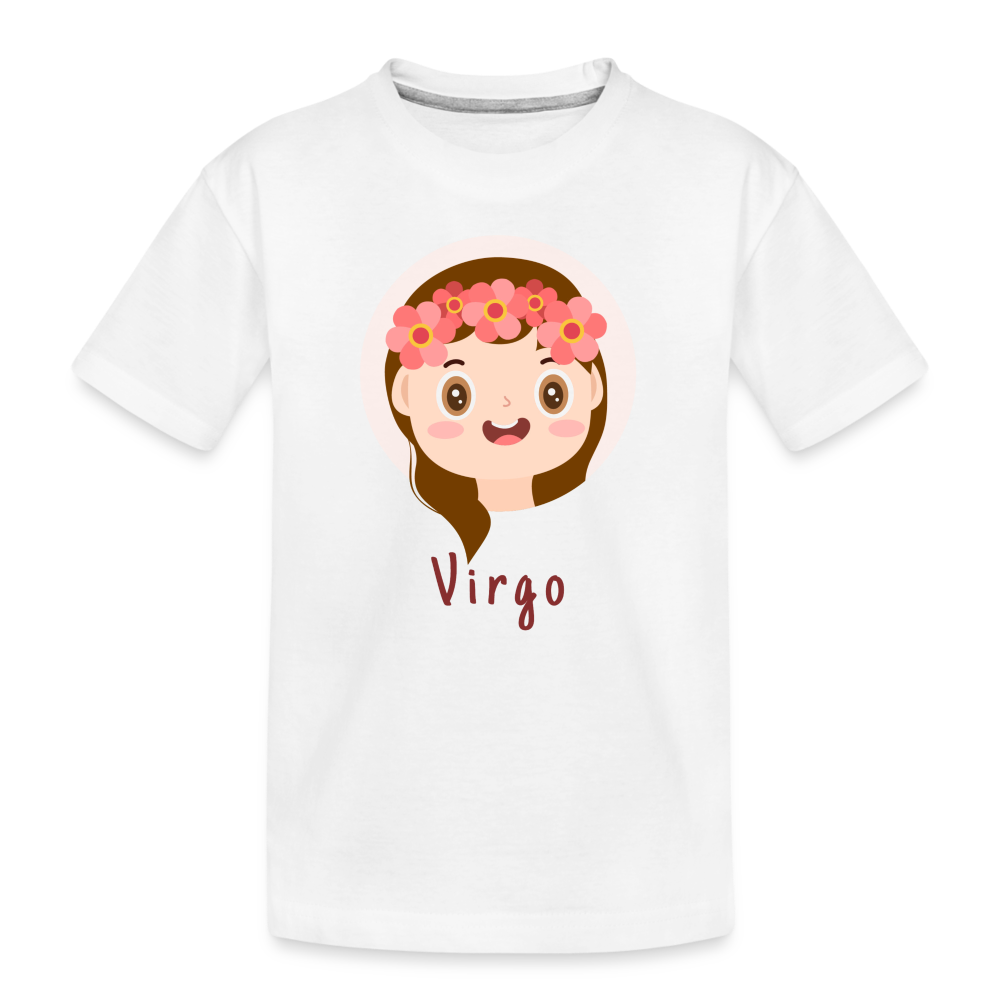 Kid’s Astro Toon Virgo Premium Organic T-Shirt - white