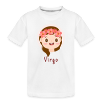 Thumbnail for Kid’s Astro Toon Virgo Premium Organic T-Shirt - white