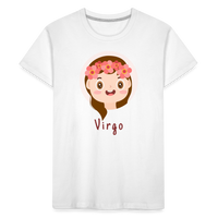 Thumbnail for Kid’s Astro Toon Virgo Premium Organic T-Shirt - white