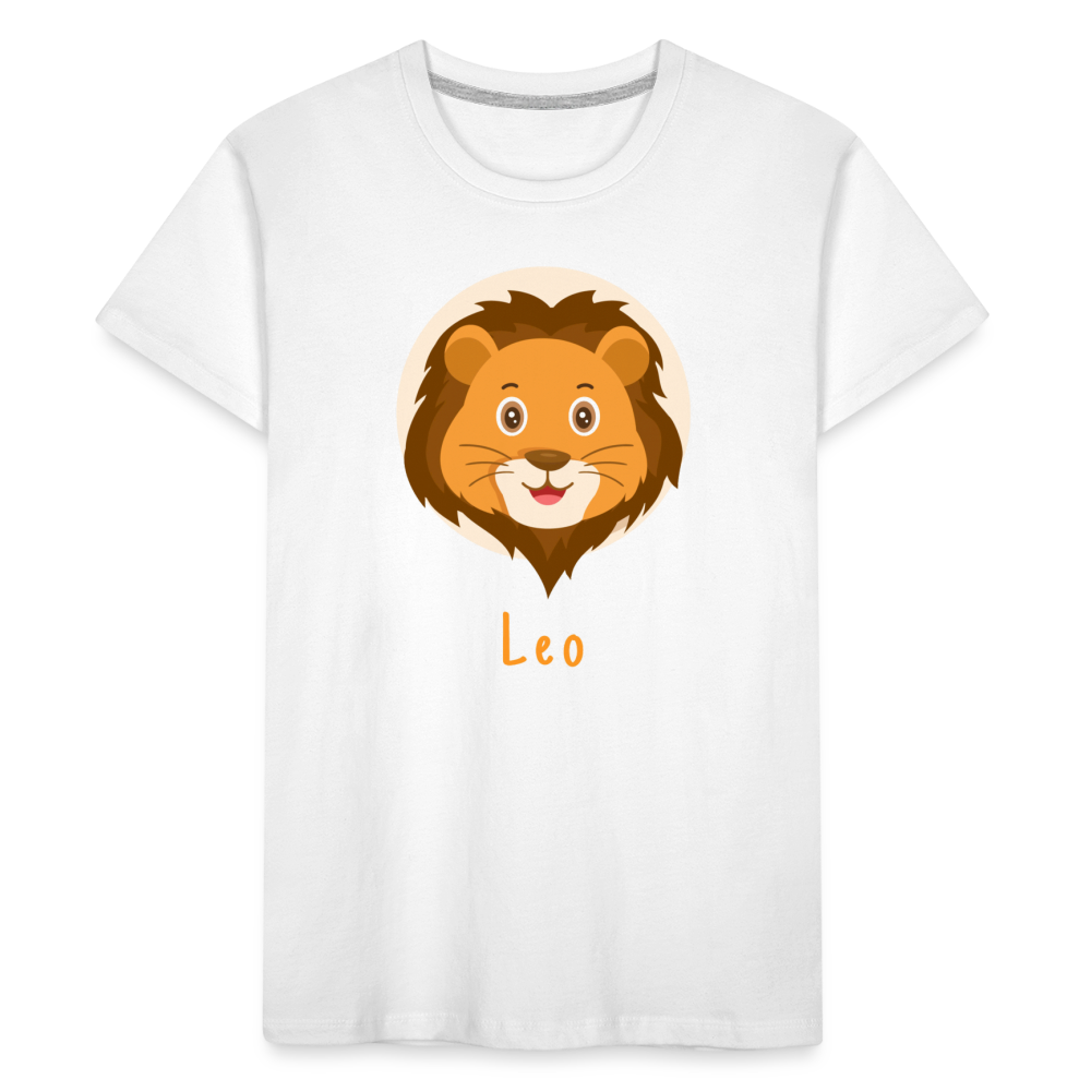 Kid’s Astro Toon Leo Premium Organic T-Shirt - white