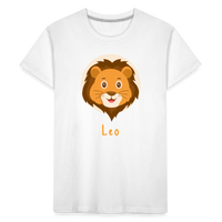 Thumbnail for Kid’s Astro Toon Leo Premium Organic T-Shirt - white