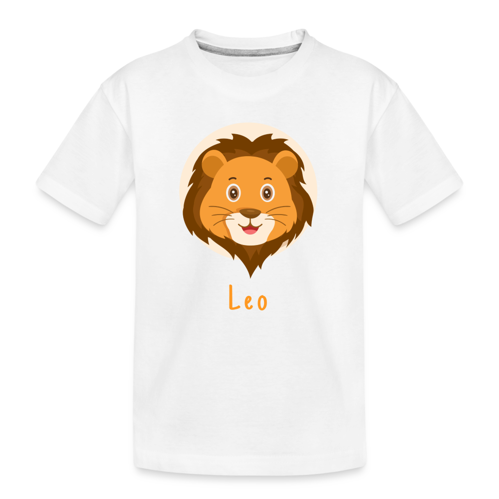 Kid’s Astro Toon Leo Premium Organic T-Shirt - white