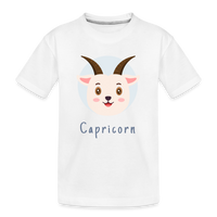 Thumbnail for Kid’s Astro Toon Capricorn Premium Organic T-Shirt - white