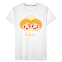 Thumbnail for Kid’s Astro Toon Gemini Premium Organic T-Shirt - white