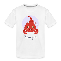 Thumbnail for Kid’s Astro Toon Scorpio Premium Organic T-Shirt - white