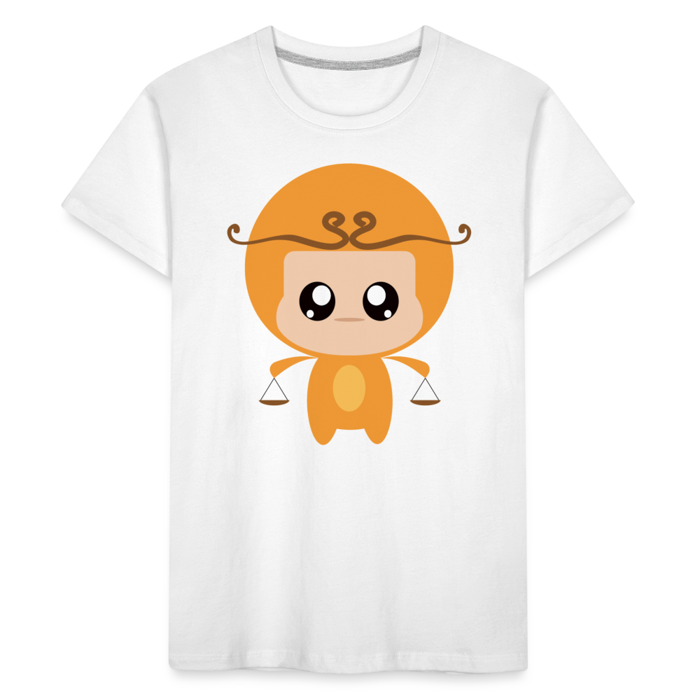 Kid’s Bobbly Libra Premium Organic T-Shirt - white