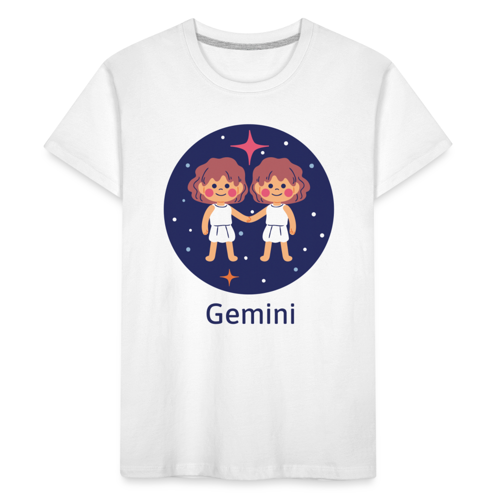 Kid’s Bluey Gemini Premium Organic T-Shirt - white