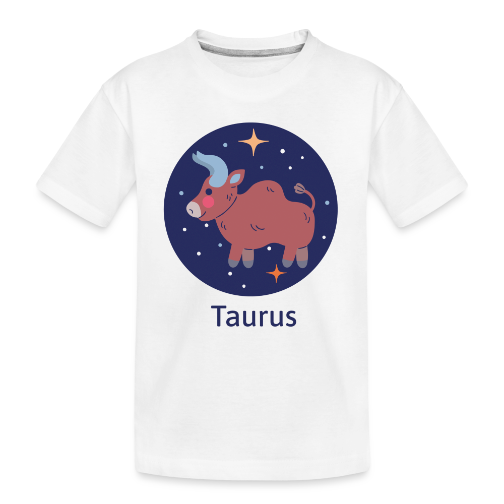 Kid’s Bluey Taurus Premium Organic T-Shirt - white