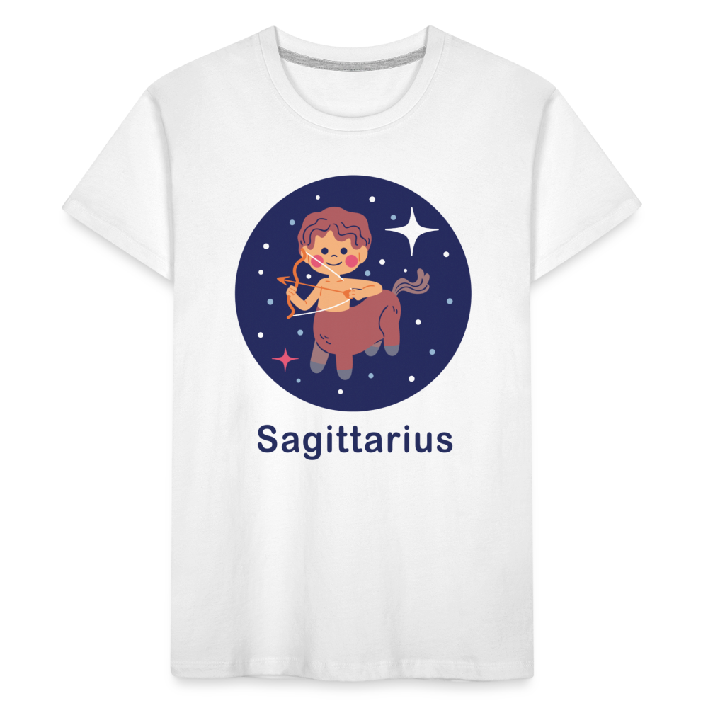 Kid’s Bluey Sagittarius Premium Organic T-Shirt - white