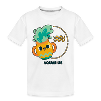 Thumbnail for Kid’s Cartoony Aquarius Premium Organic T-Shirt - white