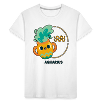 Thumbnail for Kid’s Cartoony Aquarius Premium Organic T-Shirt - white