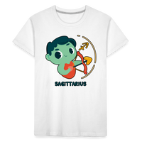 Thumbnail for Kid’s Cartoony Sagittarius Premium Organic T-Shirt - white