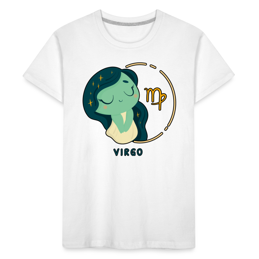 Kid’s Cartoony Virgo Premium Organic T-Shirt - white