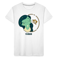 Thumbnail for Kid’s Cartoony Virgo Premium Organic T-Shirt - white