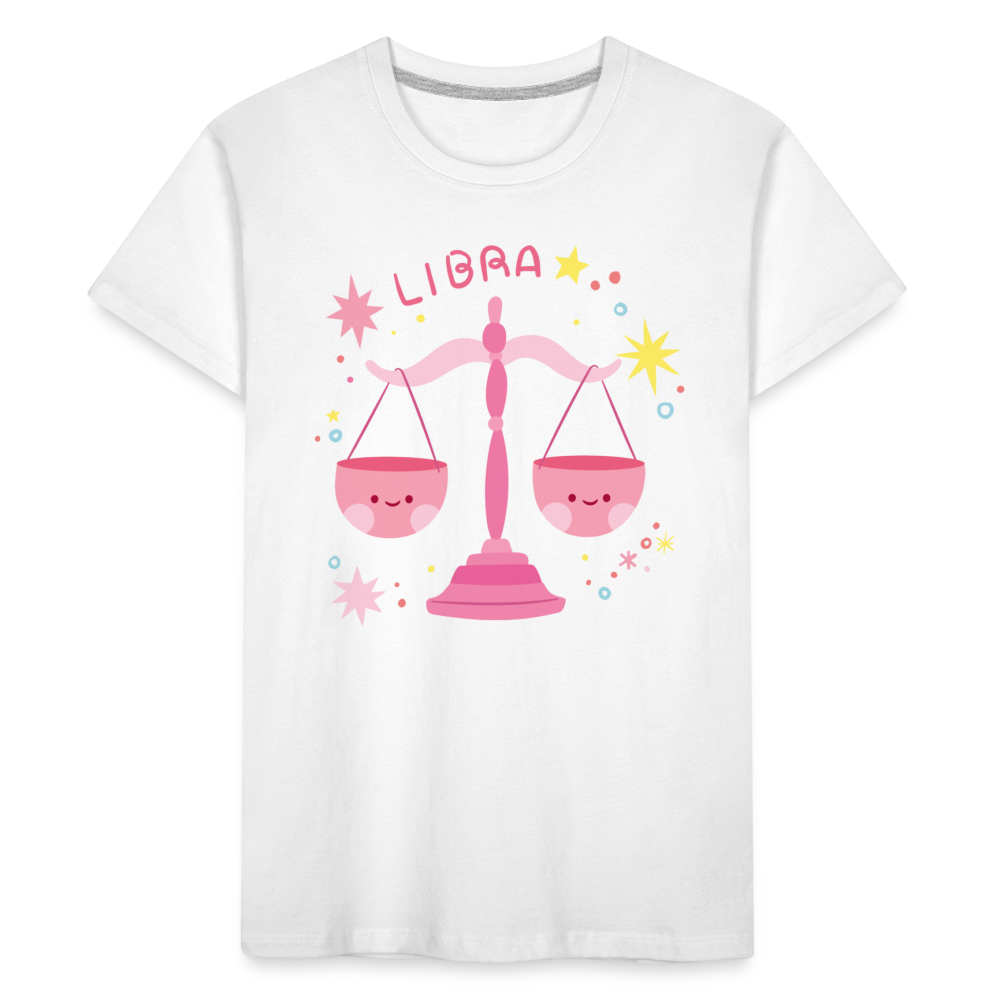 Kid’s Pinky Libra Premium Organic T-Shirt - white