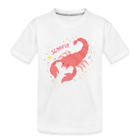 Thumbnail for Kid’s Pinky Scorpio Premium Organic T-Shirt - white