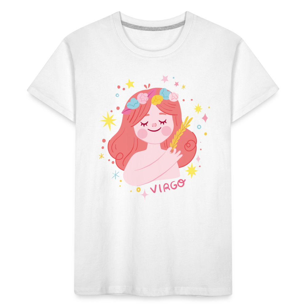 Kid’s Pinky Virgo Premium Organic T-Shirt - white