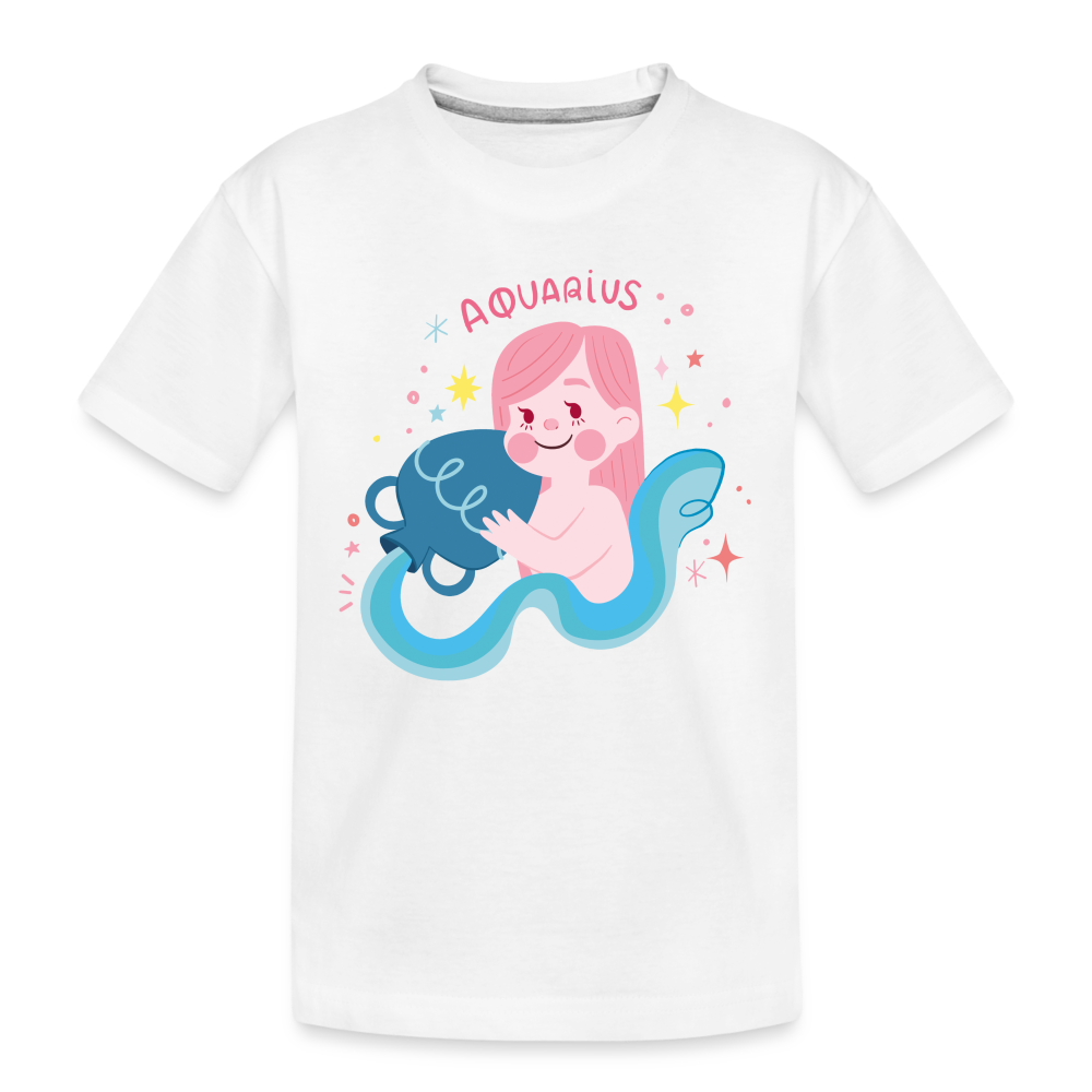 Kid’s Pinky Aquarius Premium Organic T-Shirt - white