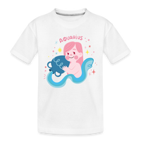 Thumbnail for Kid’s Pinky Aquarius Premium Organic T-Shirt - white
