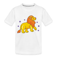 Thumbnail for Kid’s Zany Leo Premium Organic T-Shirt - white