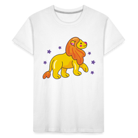 Thumbnail for Kid’s Zany Leo Premium Organic T-Shirt - white