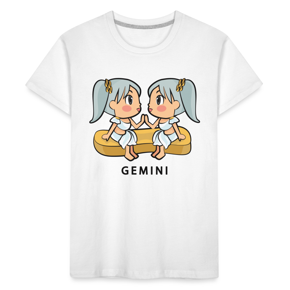Kid’s Sweet Astro Gemini Premium Organic T-Shirt - white