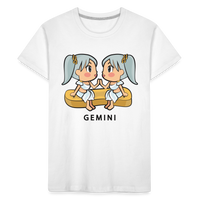 Thumbnail for Kid’s Sweet Astro Gemini Premium Organic T-Shirt - white