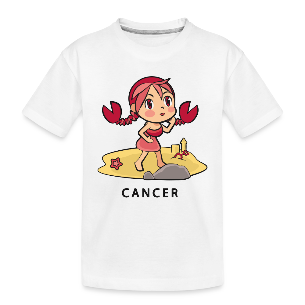 Kid’s Sweet Astro Cancer Premium Organic T-Shirt - white
