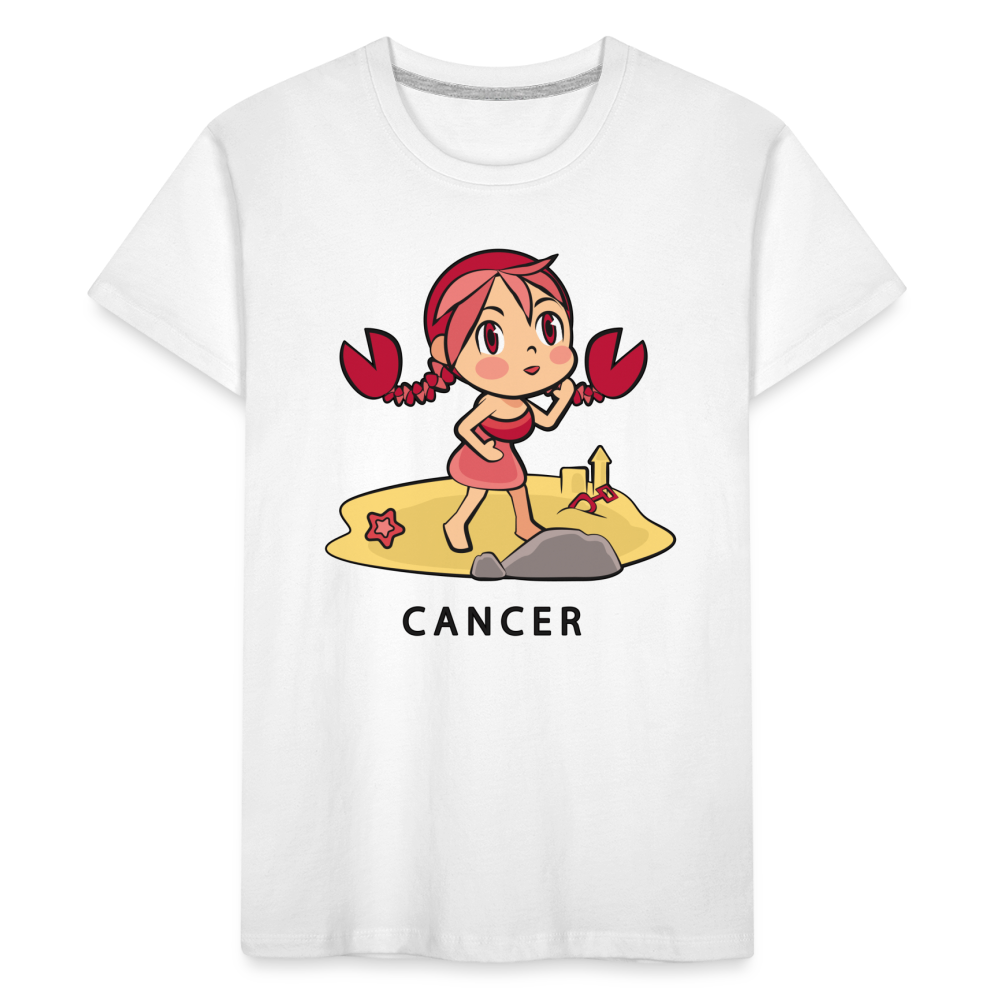 Kid’s Sweet Astro Cancer Premium Organic T-Shirt - white