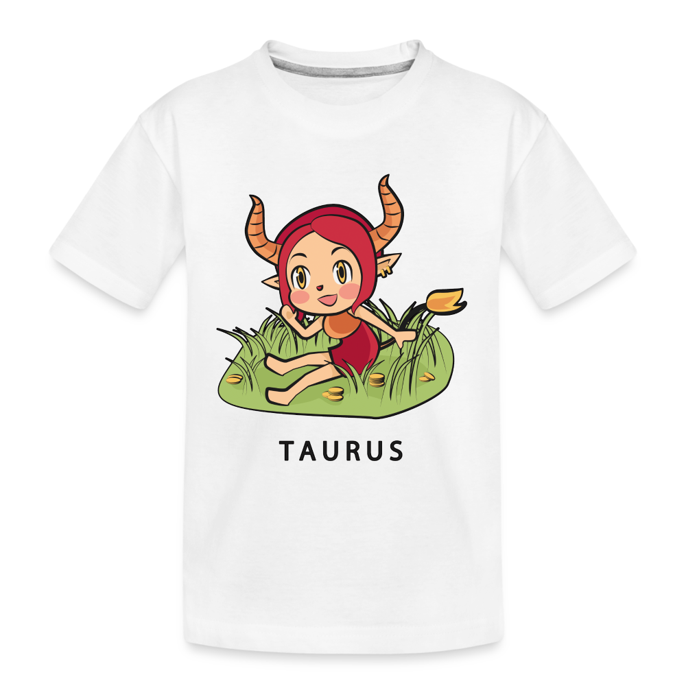 Kid’s Sweet Astro Taurus Premium Organic T-Shirt - white