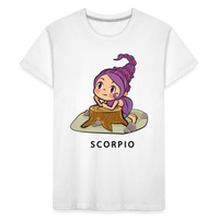 Thumbnail for Kid’s Sweet Astro Scorpio Premium Organic T-Shirt - white