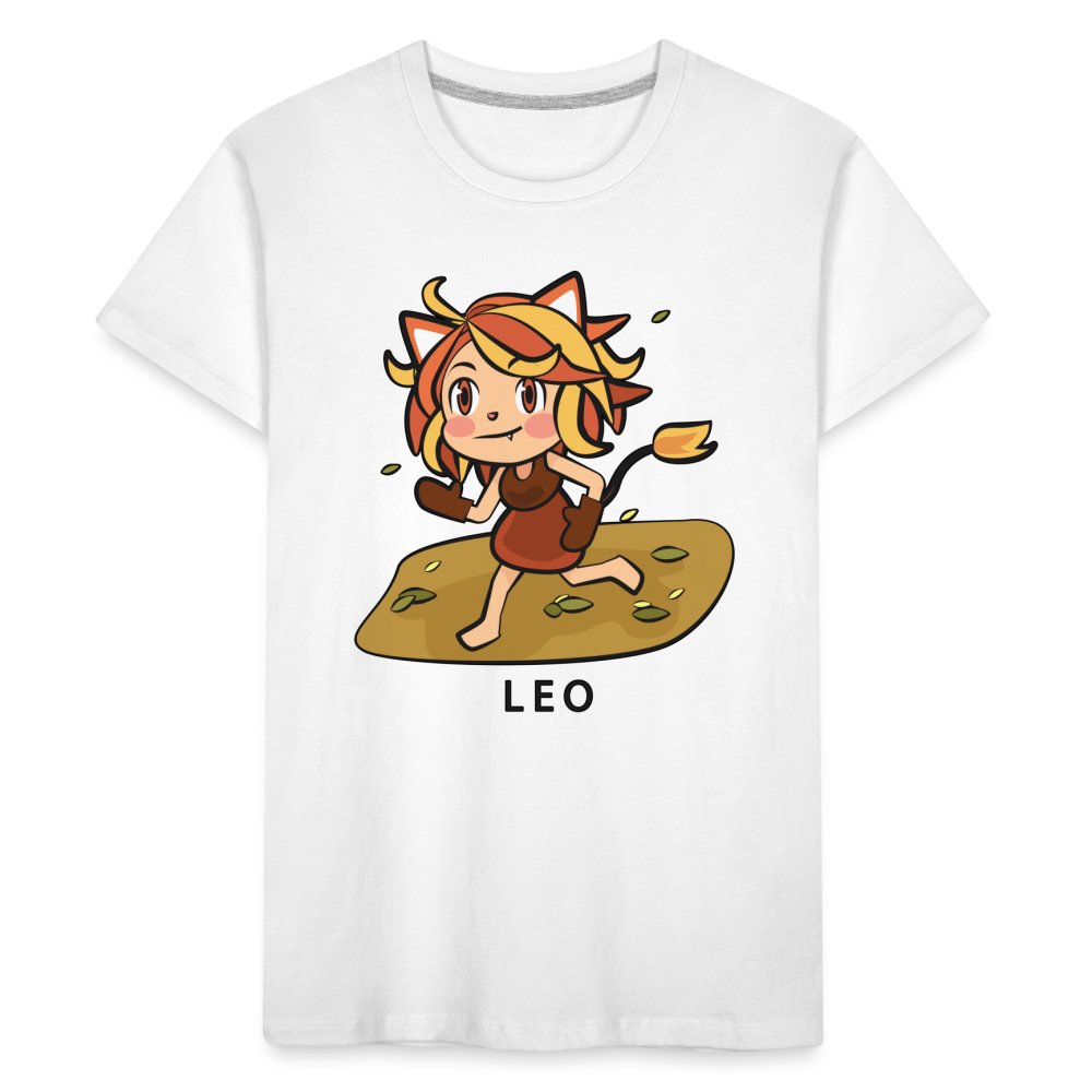 Kid’s Sweet Astro Leo Premium Organic T-Shirt - white