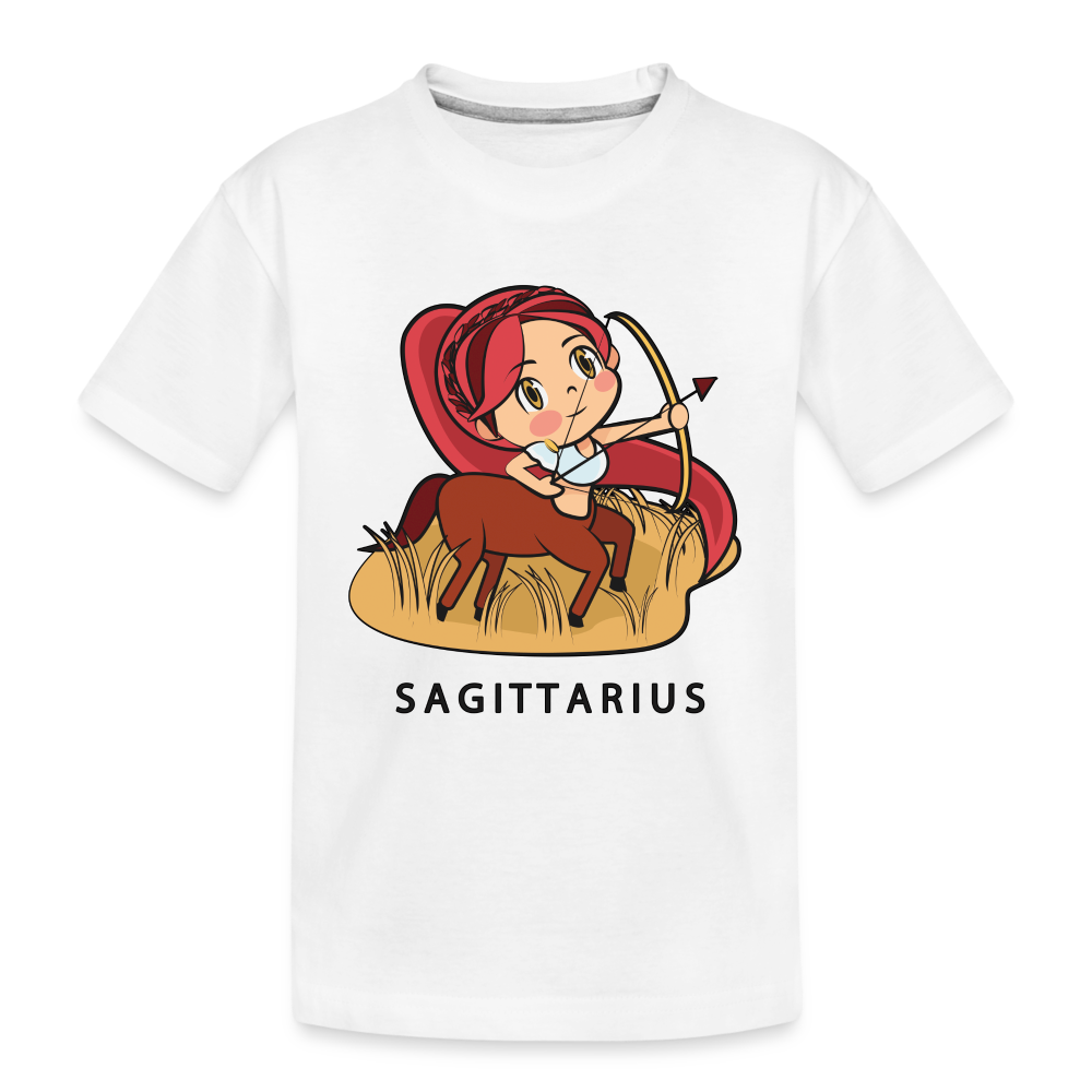 Kid’s Sweet Astro Sagittarius Premium Organic T-Shirt - white