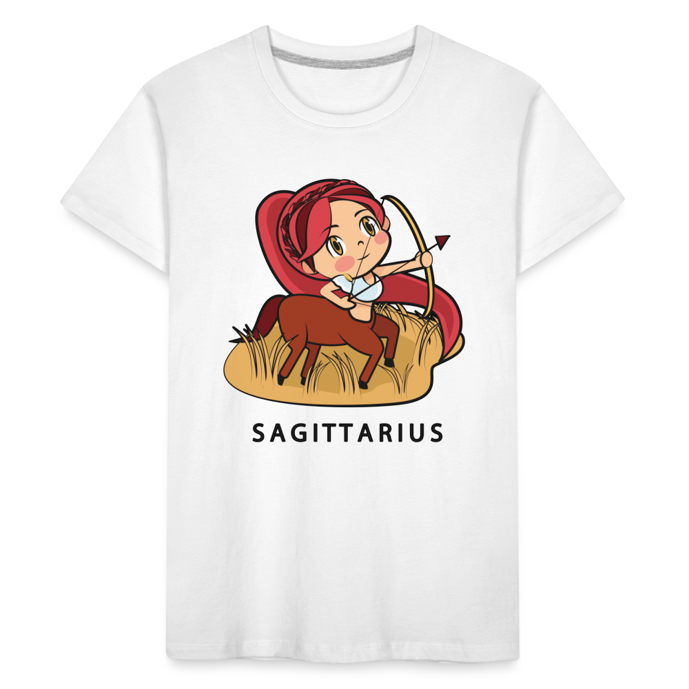 Kid’s Sweet Astro Sagittarius Premium Organic T-Shirt - white