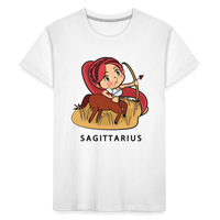 Thumbnail for Kid’s Sweet Astro Sagittarius Premium Organic T-Shirt - white