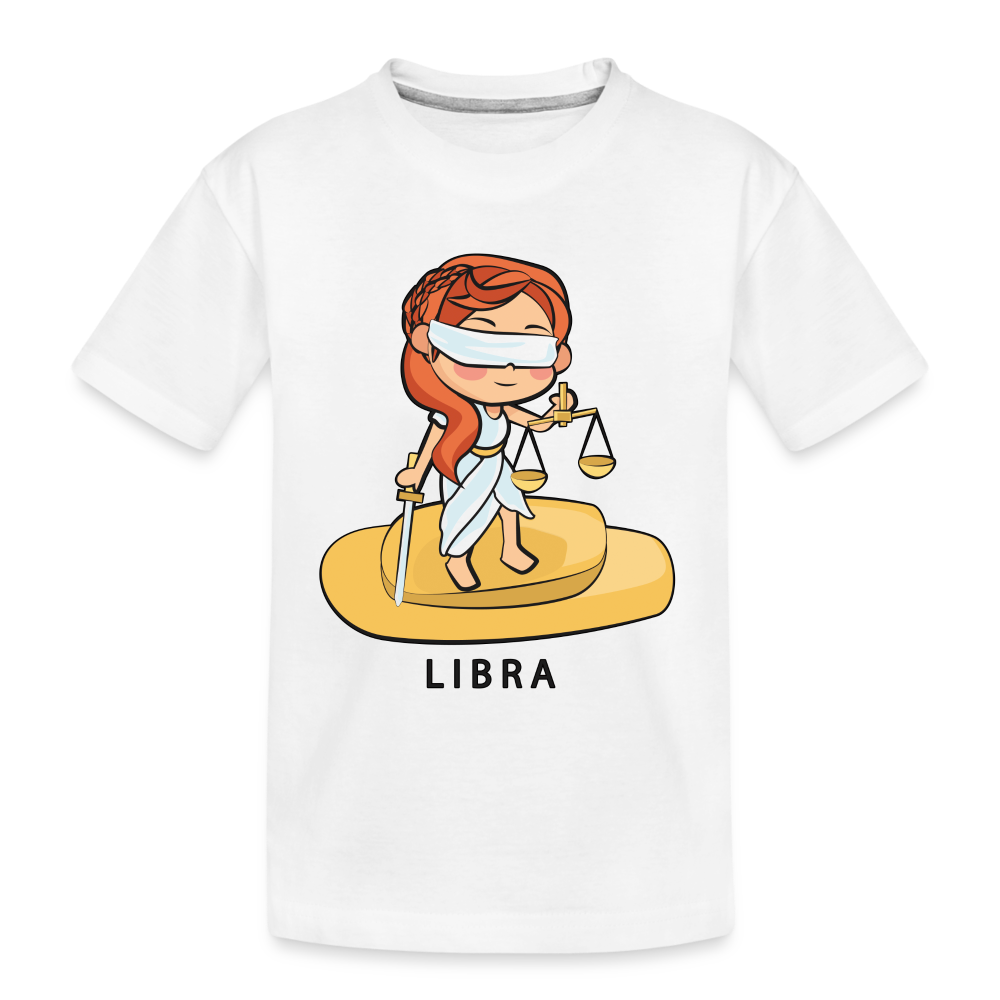 Kid’s Sweet Astro Libra Premium Organic T-Shirt - white