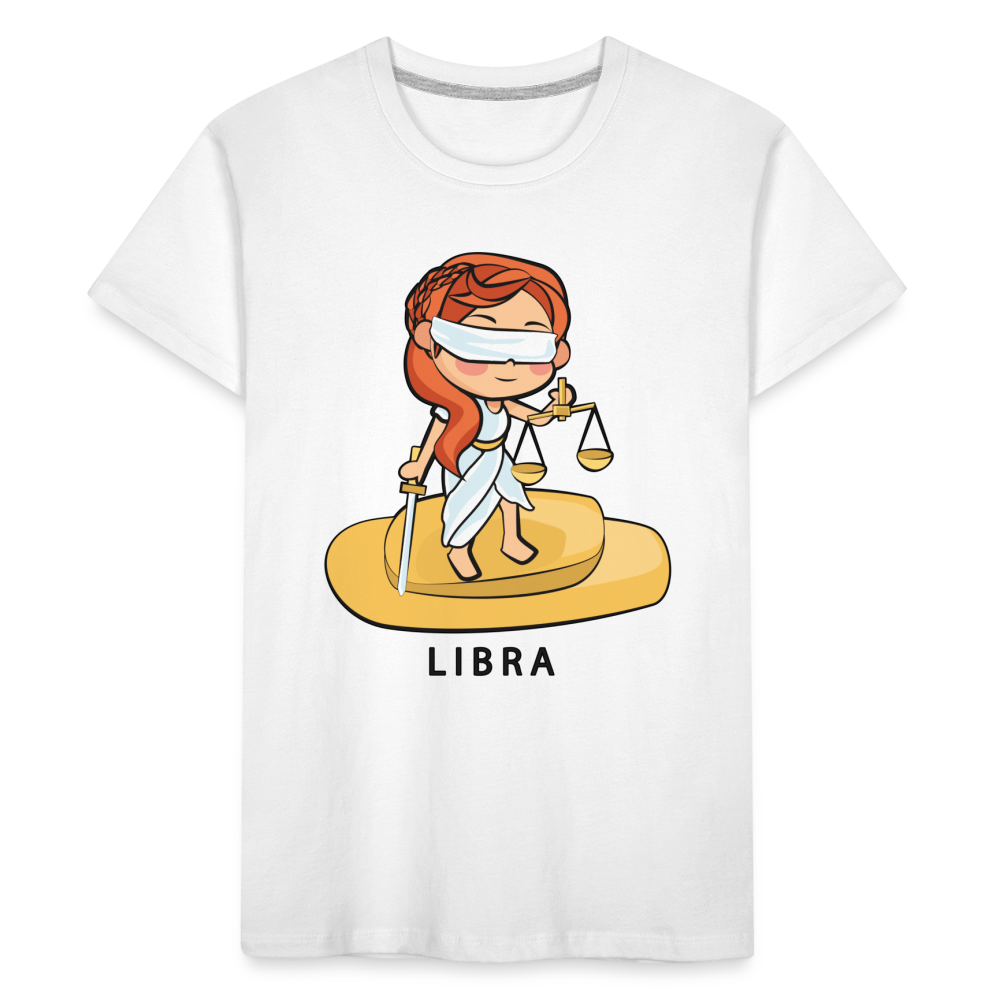 Kid’s Sweet Astro Libra Premium Organic T-Shirt - white